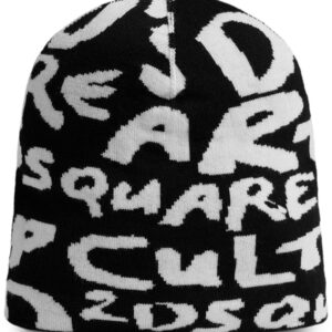DSQUARED2 logo intarsia-knit wool beanie