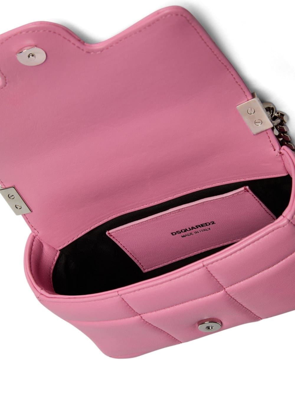 DSQUARED2 logo-plaque quilted leather bag - Image 4