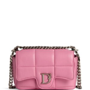 DSQUARED2 logo-plaque quilted leather bag