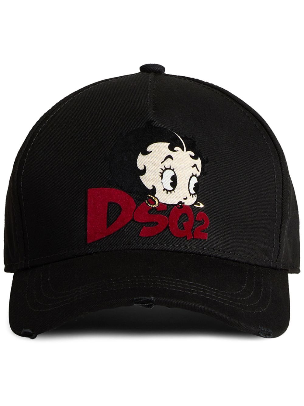 DSQUARED2 logo-print cotton baseball cap
