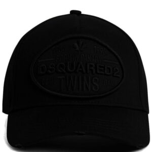 DSQUARED2 logo-patch cotton baseball cap