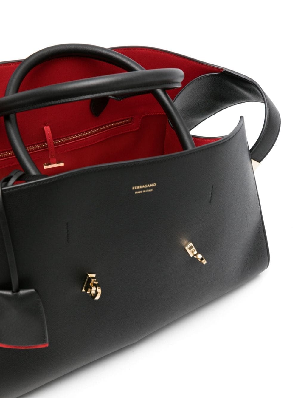 Ferragamo medium Hug leather tote bag - Image 5