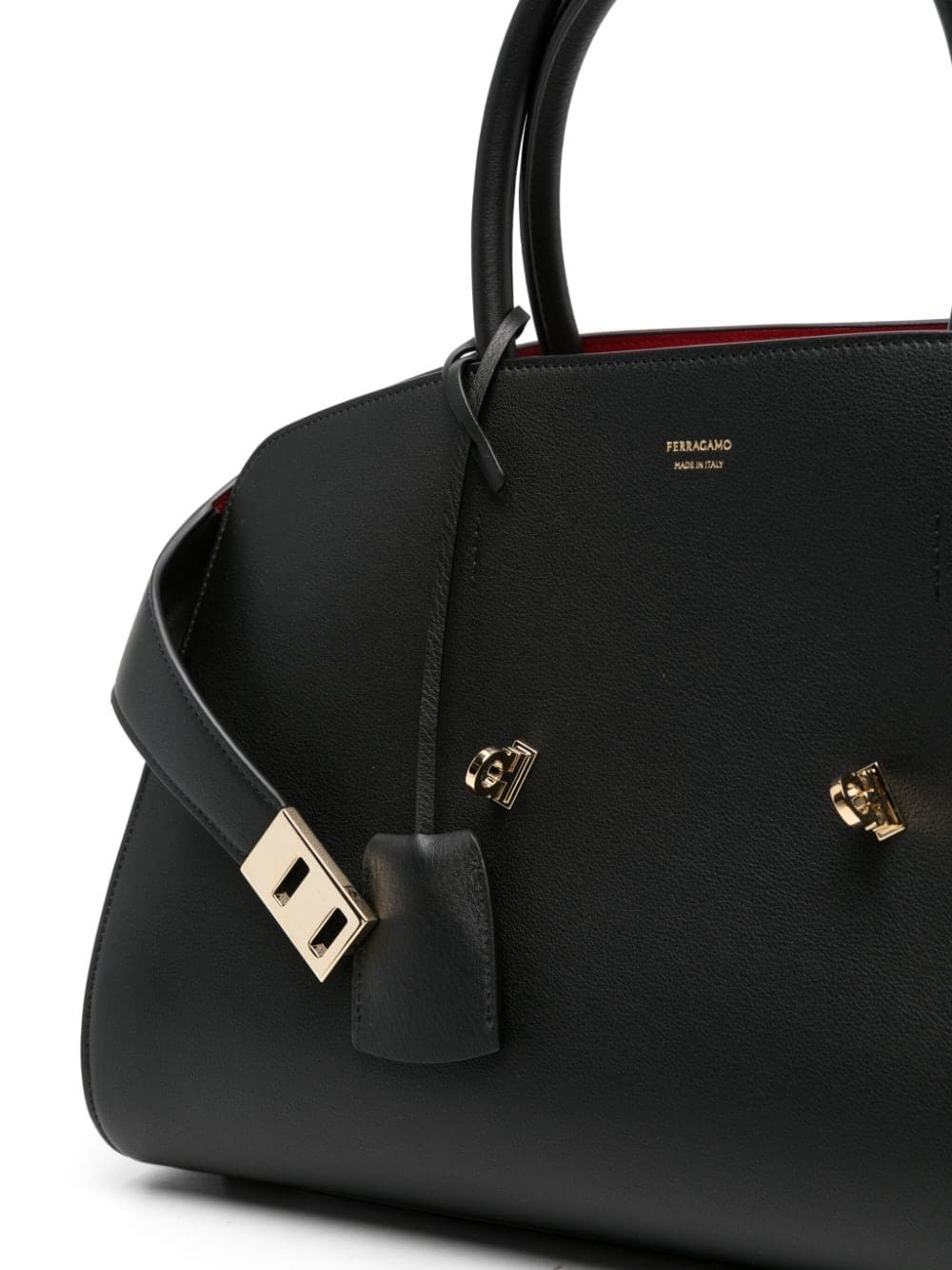 Ferragamo medium Hug leather tote bag - Image 4