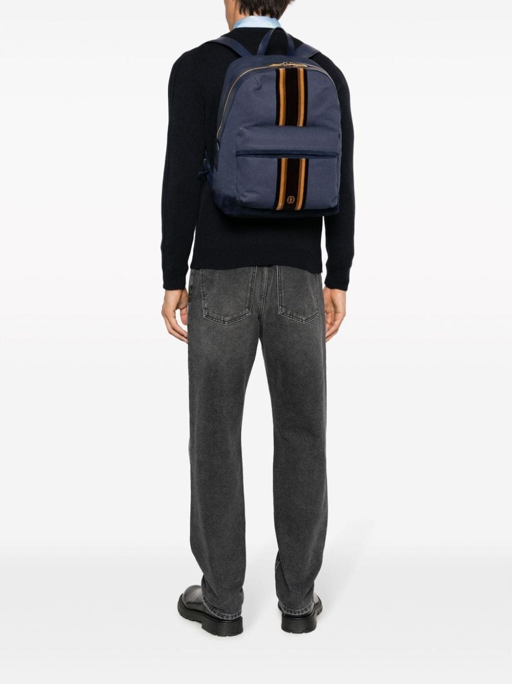 Bally Gare ribbon-band canvas backpack - Image 2