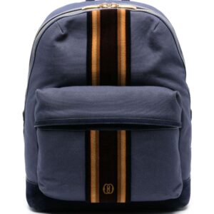 Bally Gare ribbon-band canvas backpack