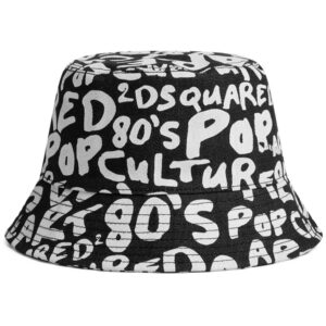 DSQUARED2 logo-print bucket hat