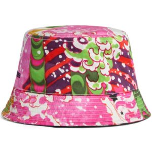 DSQUARED2 graphic-print embroidered bucket hat