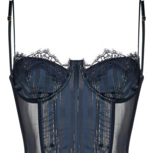 Oséree lurex corset bra