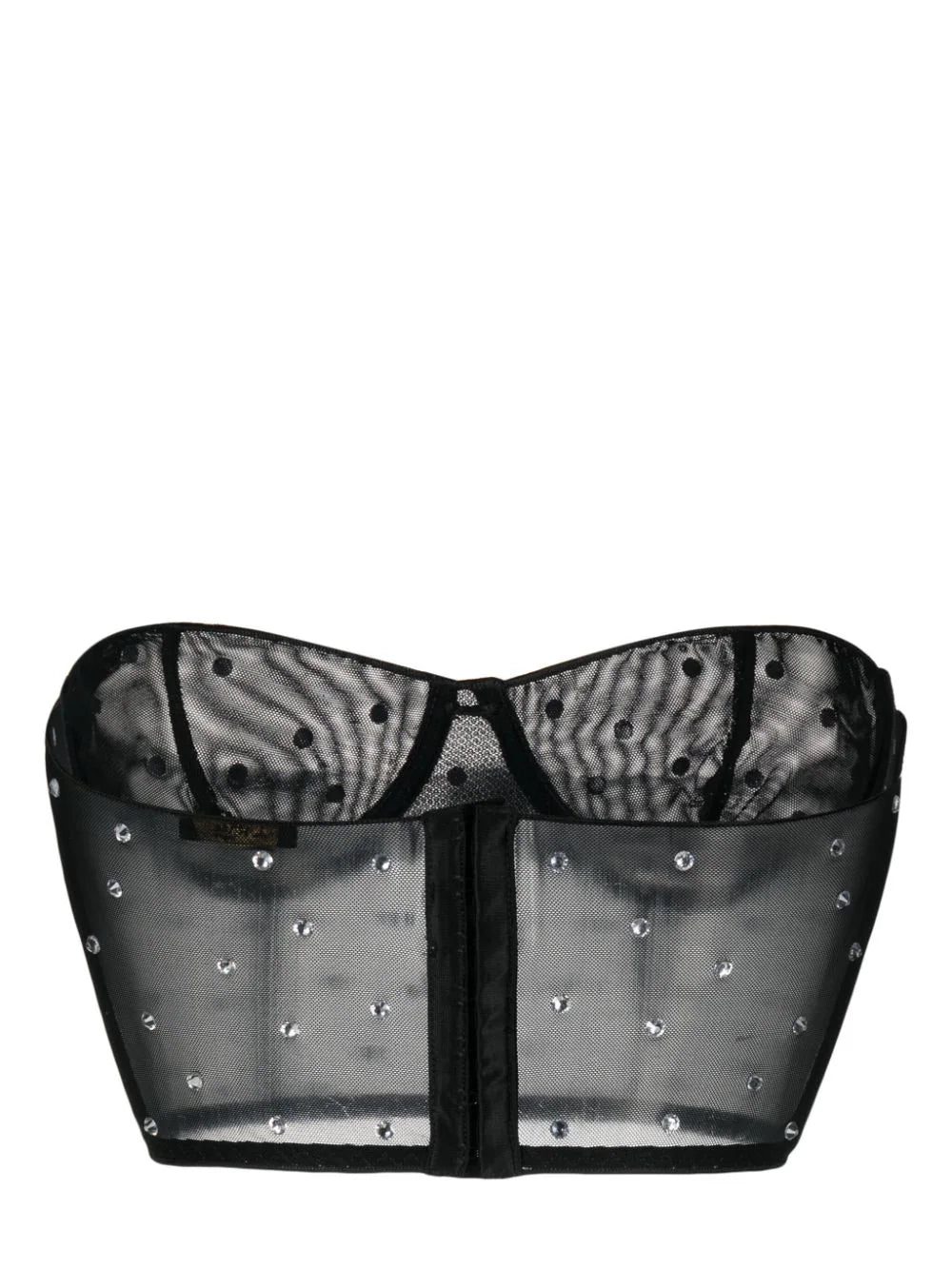 Oséree crystal-embellished mesh bra - Image 2