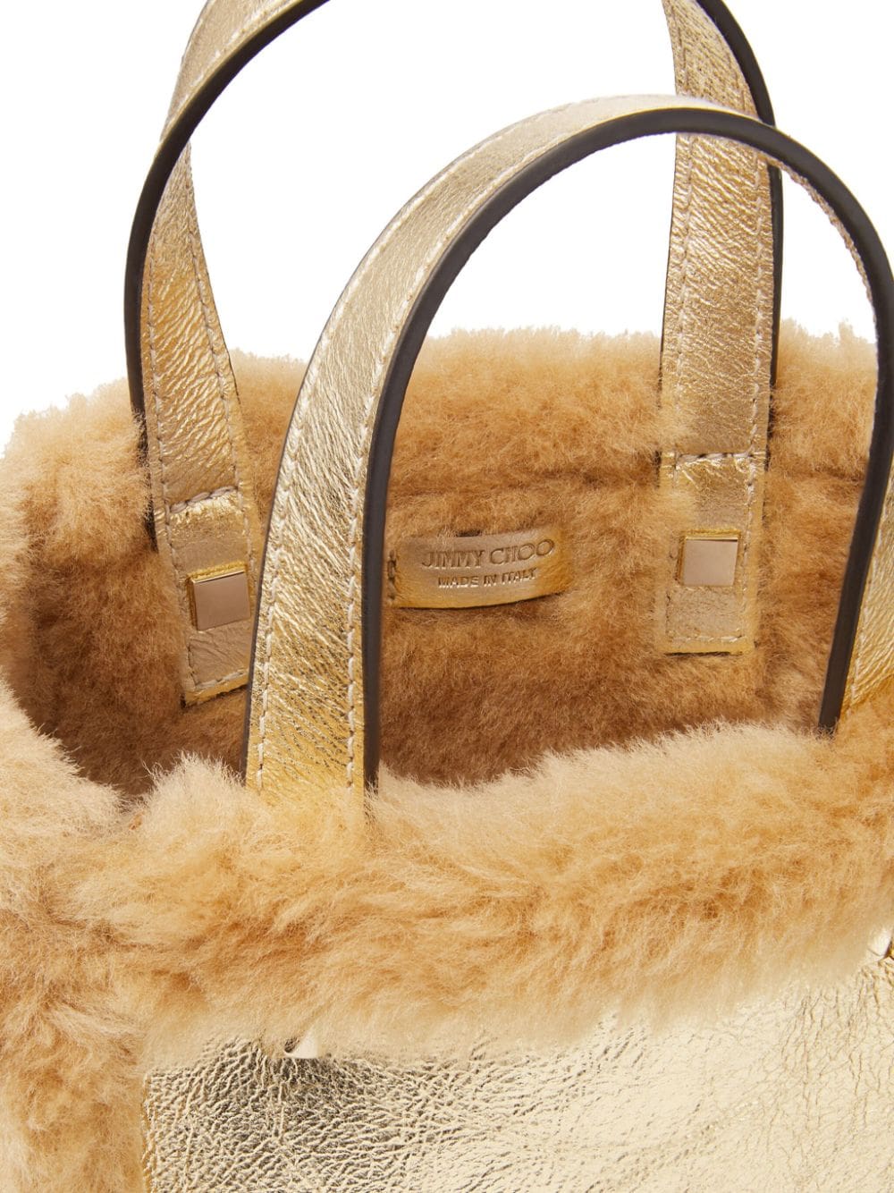 Jimmy Choo Mini N/S shearling tote bag - Image 5
