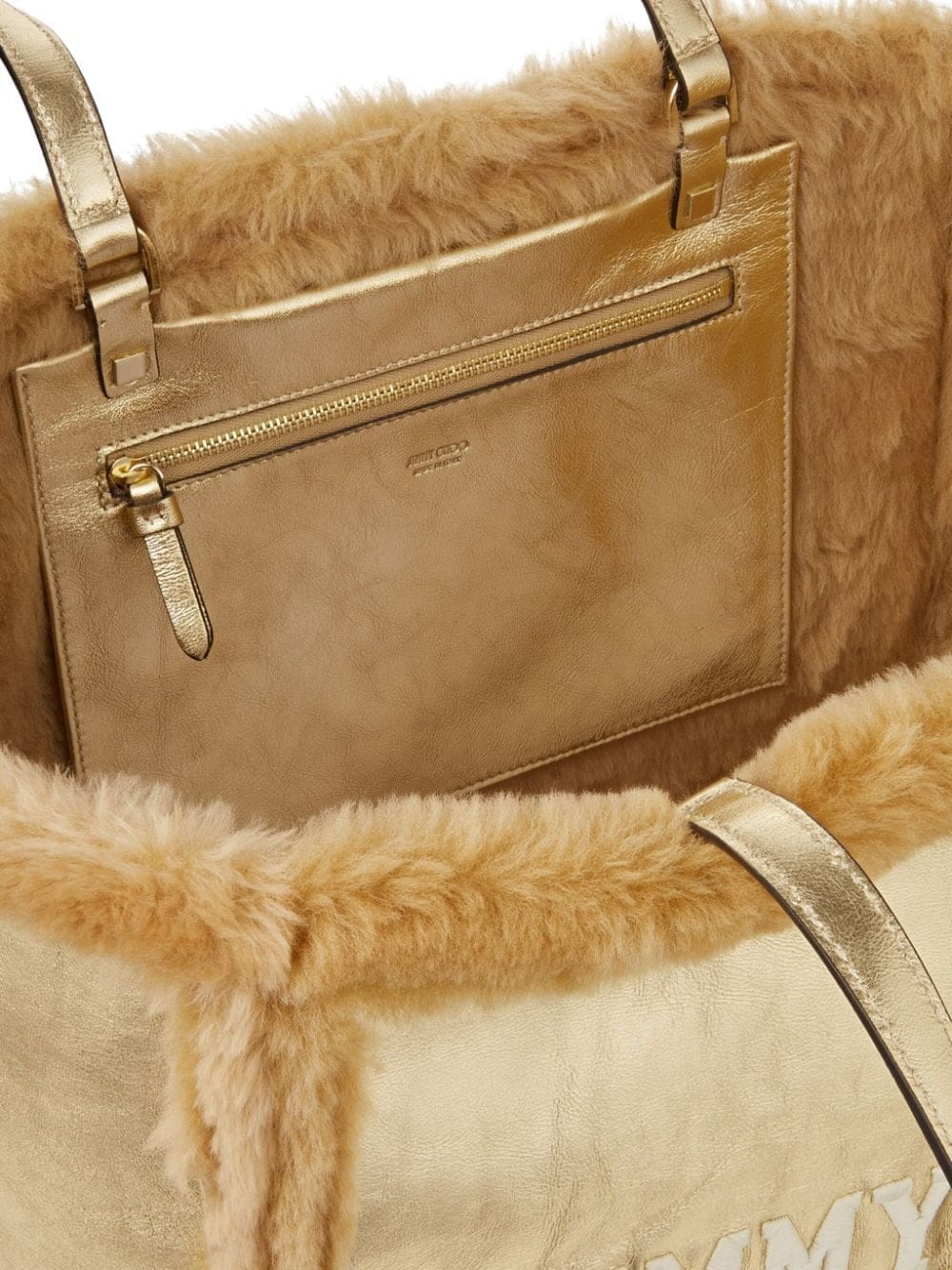 Jimmy Choo Avenue shearling tote bag - Image 5