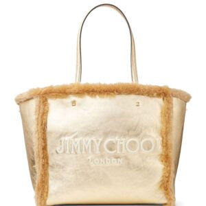 Jimmy Choo Avenue shearling tote bag