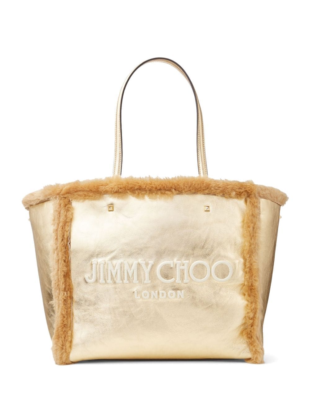 Jimmy Choo Avenue shearling tote bag