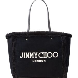 Jimmy Choo Avenue shearling tote bag
