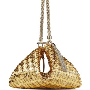Jimmy Choo Callie sequin-embellished clutch bag