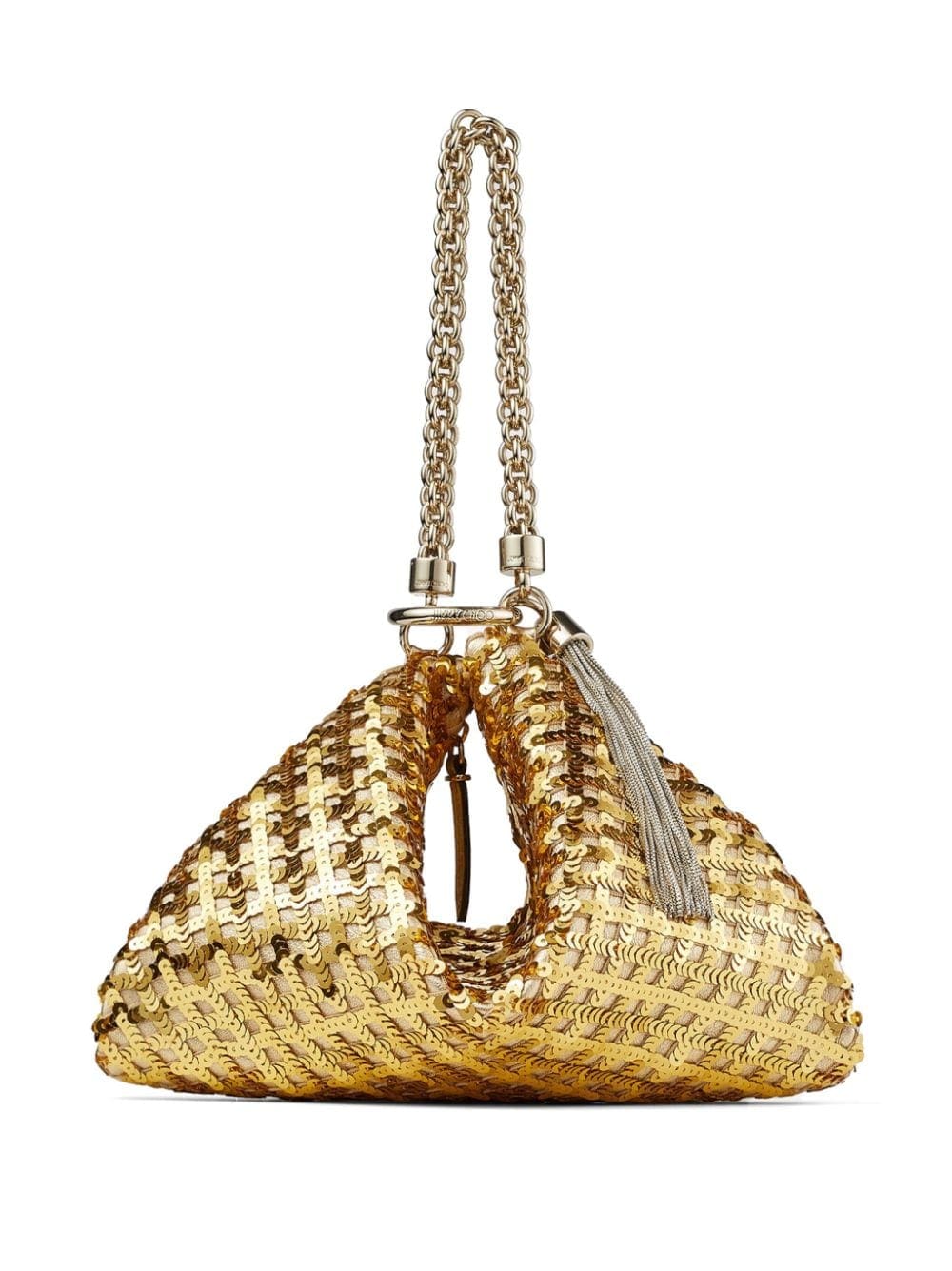 Jimmy Choo Callie sequin-embellished clutch bag