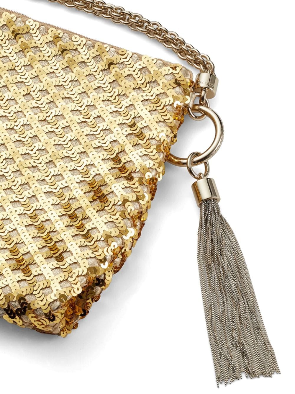 Jimmy Choo Callie sequin-embellished clutch bag - Image 3