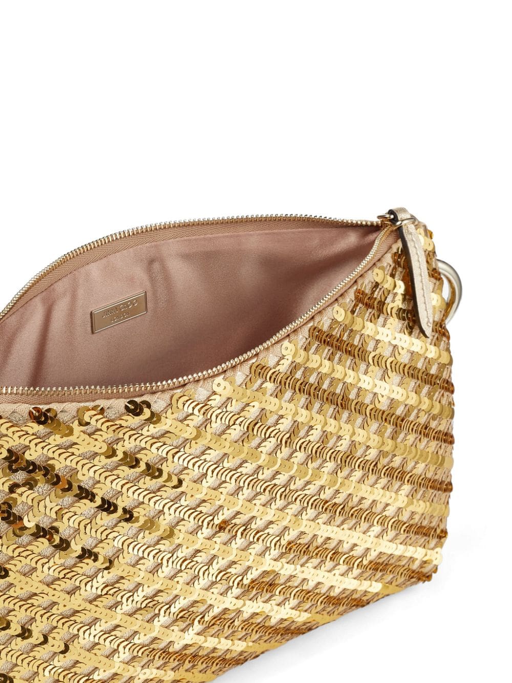 Jimmy Choo Callie sequin-embellished clutch bag - Image 4