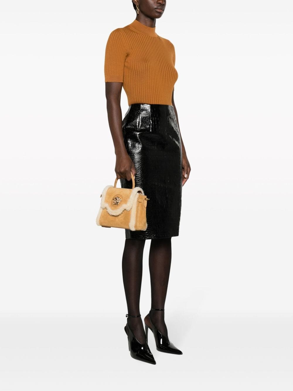 Versace La Medusa suede tote bag - Image 2