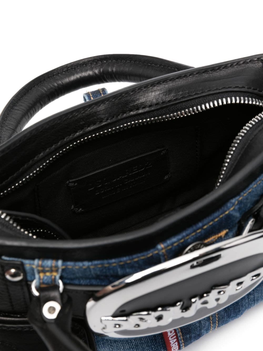 DSQUARED2 Belt denim-patchwork tote bag - Image 5