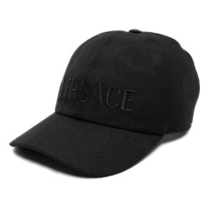 Versace logo-embroidered curved-peak cap