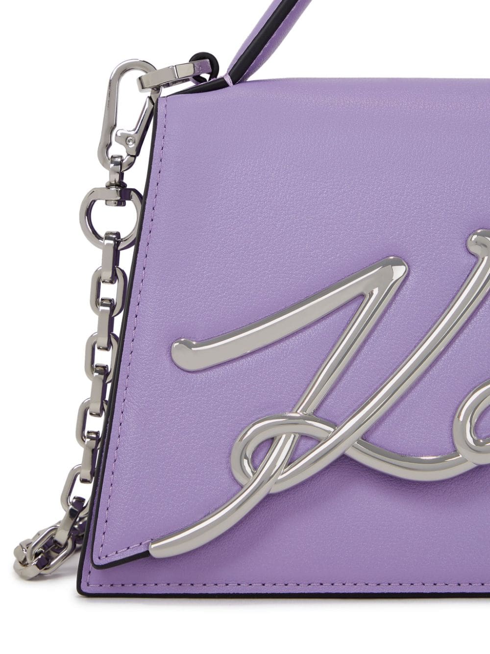 Karl Lagerfeld small Signature leather crossbody bag - Image 3