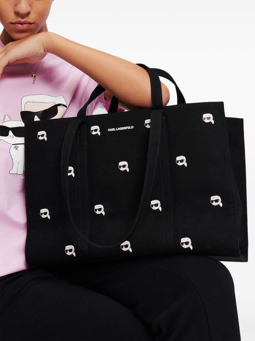 Karl Lagerfeld small Ikonik tote bag - Image 5