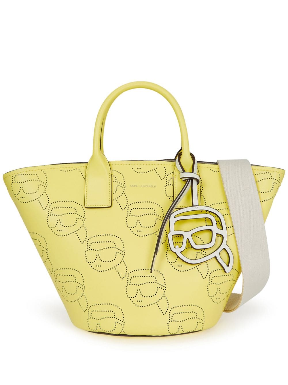 Karl Lagerfeld Ikonik perforated tote bag