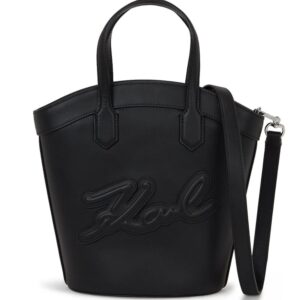 Karl Lagerfeld small Signature Tulip leather tote bag