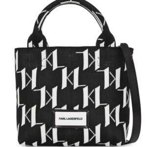 Karl Lagerfeld small K/Monogram knitted tote bag