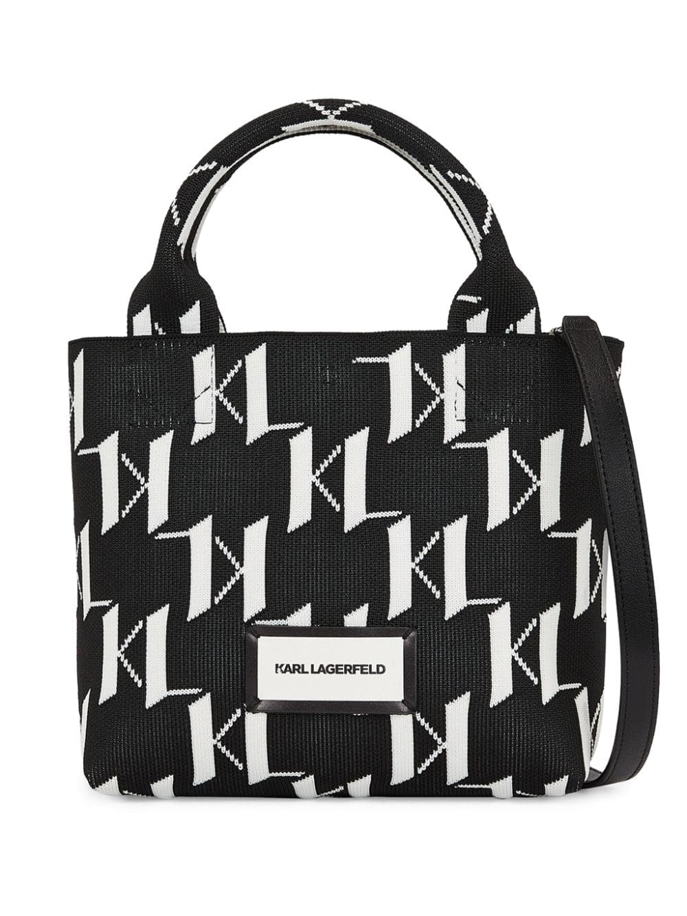 Karl Lagerfeld small K/Monogram knitted tote bag