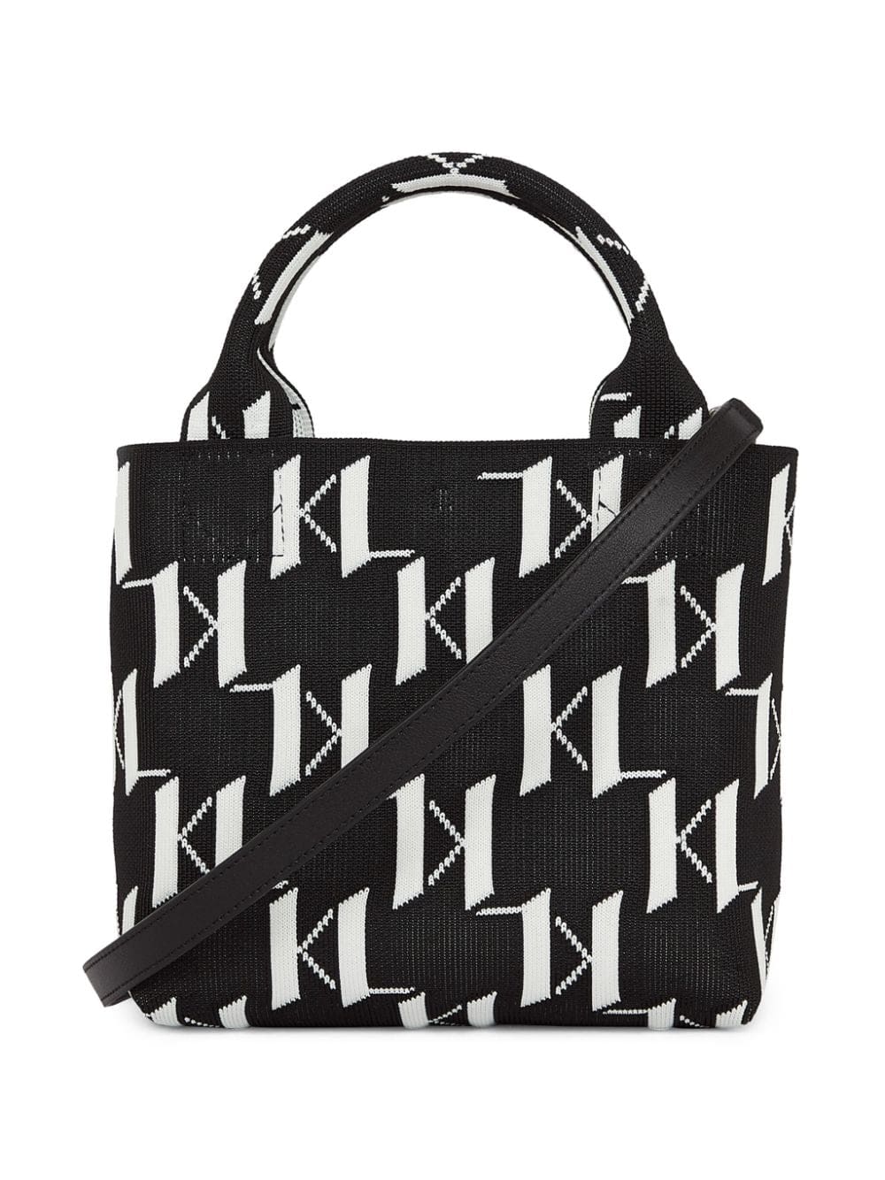 Karl Lagerfeld small K/Monogram knitted tote bag - Image 2