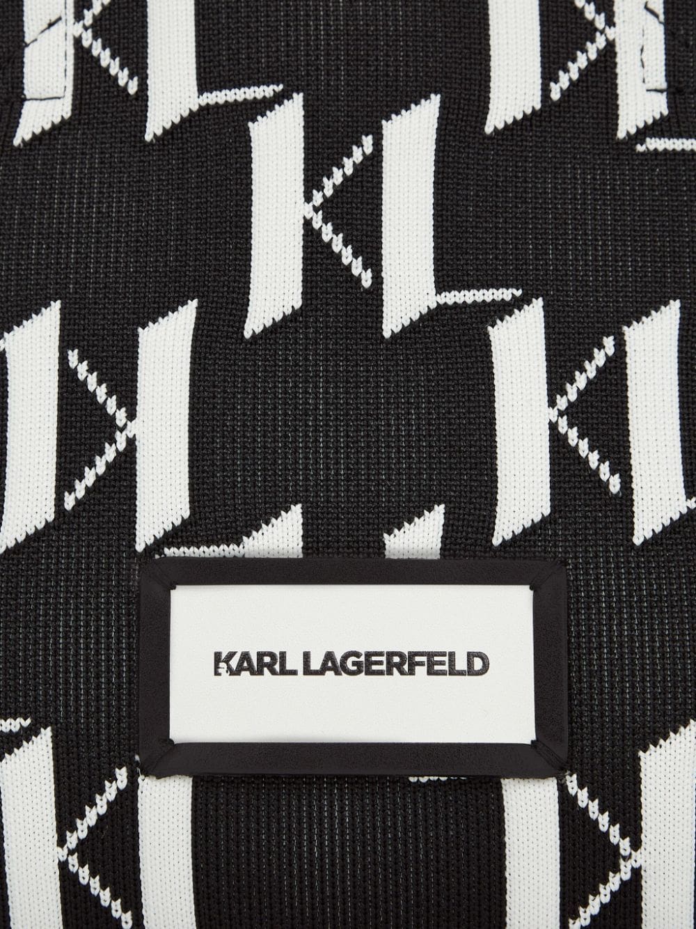 Karl Lagerfeld small K/Monogram knitted tote bag - Image 3