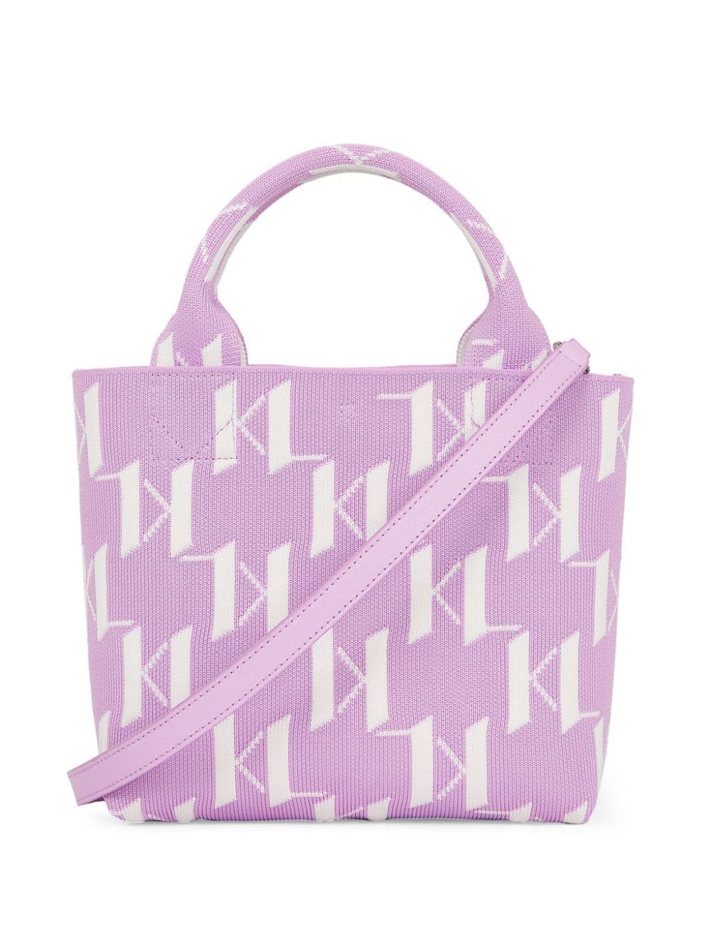 Karl Lagerfeld small K/Monogram knitted tote bag - Image 2