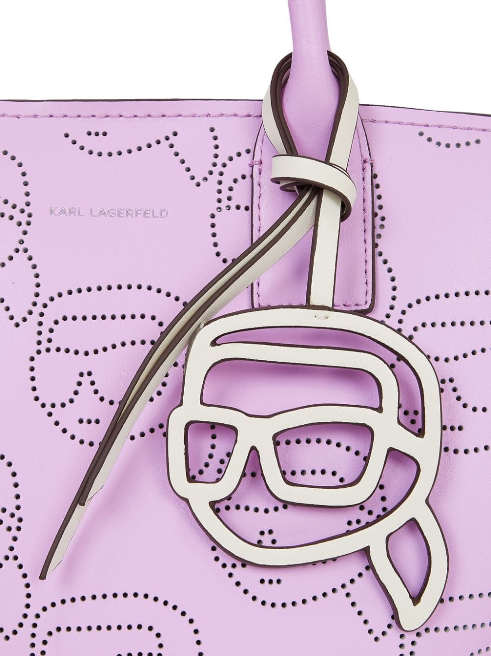 Karl Lagerfeld Ikonik perforated tote bag - Image 3