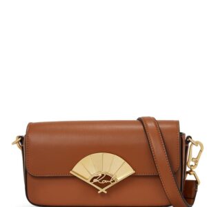 Karl Lagerfeld small Signature Fan leather crossbody bag
