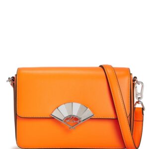 Karl Lagerfeld medium Signature Fan leather crossbody bag