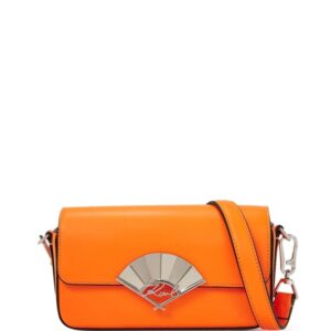 Karl Lagerfeld small Signature Fan leather crossbody bag