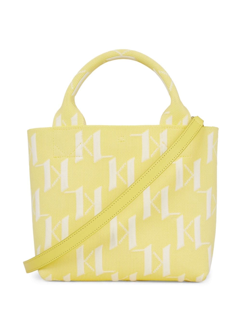 Karl Lagerfeld small K/Monogram knitted tote bag - Image 3