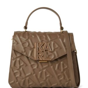 Karl Lagerfeld logo-embossed leather tote bag