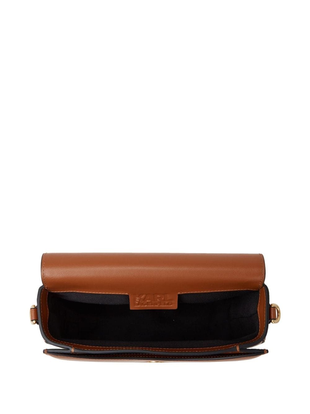 Karl Lagerfeld medium Signature Fan leather crossbody bag - Image 5