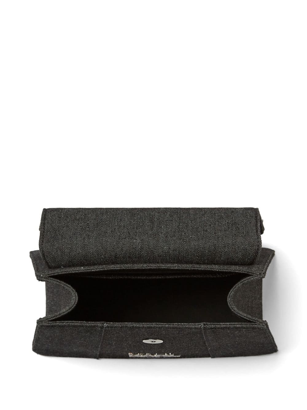 Karl Lagerfeld logo-plaque denim tote bag - Image 4