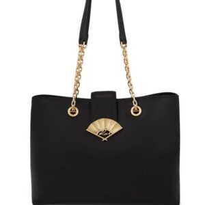 Karl Lagerfeld Signature Fan leather tote bag