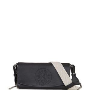Karl Lagerfeld K/Circle perforated-logo clutch bag