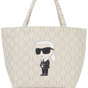 Karl Lagerfeld Ikonik monogram-print tote bag