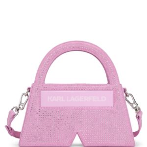 Karl Lagerfeld small Ikon K Crystal top-handle bag