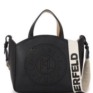 Karl Lagerfeld K/Circle perforated-logo tote bag