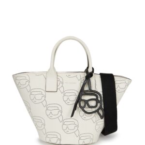Karl Lagerfeld Ikonik perforated leather tote bag