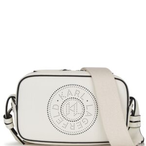Karl Lagerfeld K/Circle perforated-logo crossbody bag