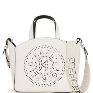 Karl Lagerfeld K/Circle perforated-logo tote bag